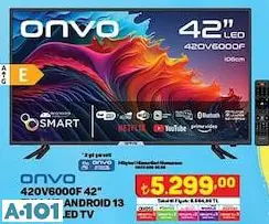 ONVO 42 FULL HD ANDROİD SMART LED TV AKILLI TELEVİZYON